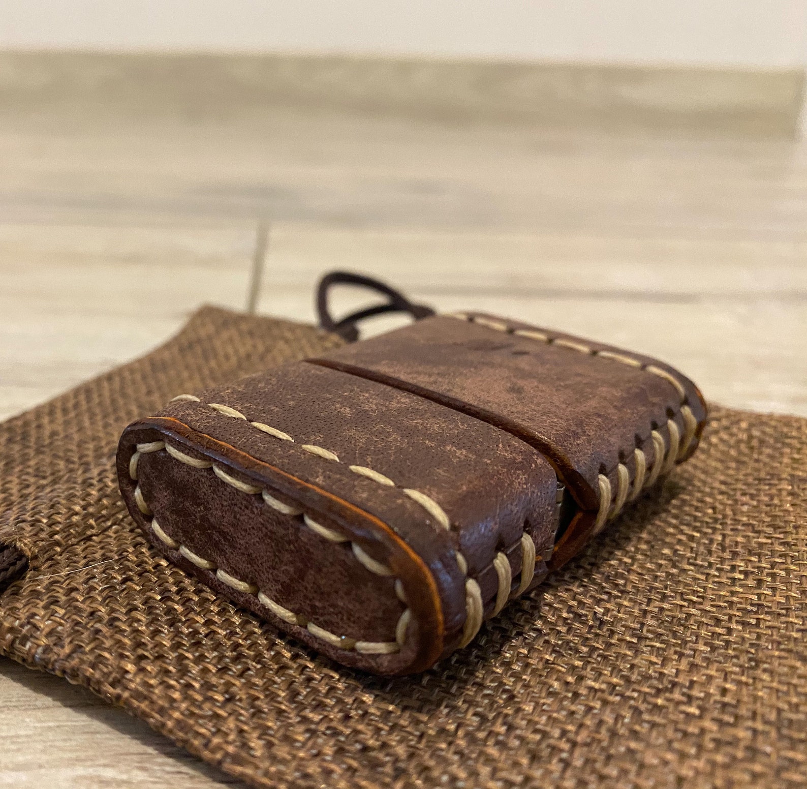 Zippo Leather Pouch/zippo With Zippo Etsy