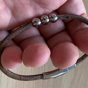 Personalized mens leather bracelet, mens bracelet, leather bracelet, leather anniversary gift