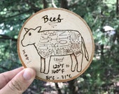 Cow Kitchen Decor,Farmhouse Magnets,Fun Magnets,Useful Gifts,Meat Lover Gifts,Beef Butcher Cut,Meat Temperature Chart,Cute Housewarming Gift