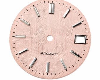 Custom NH35 NH36 Watch Dial 28.5mm Textured Pattern Dial for Automatic Dive Watch Mod Blank Dial with Applied Markers Multiple Colors