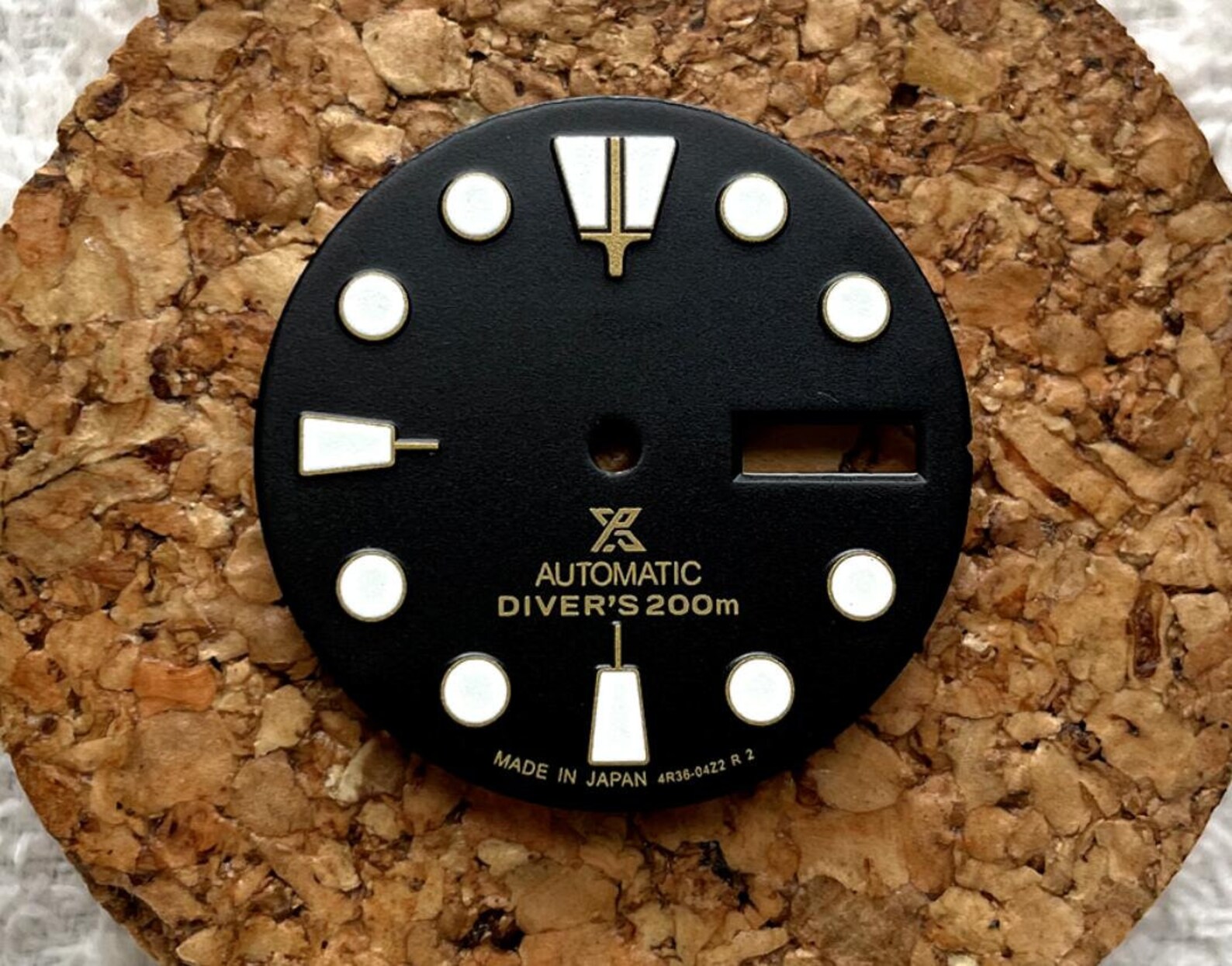 Watch dial parts modified dial strong green luminous gold disk Etsy