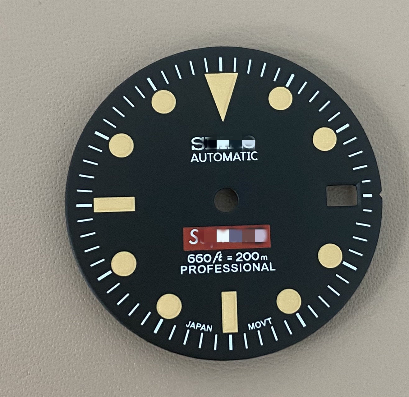 Watch dial parts vintage black dial retrofit dial 28.5mm C3 Etsy