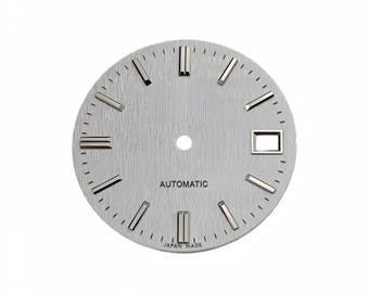 Custom Logo 28.5mm Watch Dial for NH35 NH36 4R35 Movement Brushed Texture Dial Date Window Watch Mod Parts Mechanical Watch Face