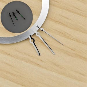Custom NH05 Womens Watch Hands Set Silver Gold Black Bright Green Lume Hour Minute Second Hands for 31mm Case Automatic Watch Parts