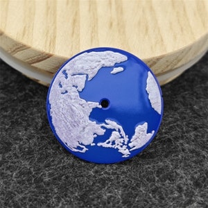NH35 Dial Blue Planet Earth Pattern for NH35 NH36 Movement Mechanical Watch Parts 28.5mm