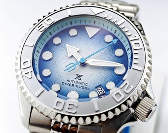 Customized Watches NH35 Mechanical Watch Luminous Dial MOD Green Luminous Watch 316 Steel Case  NH35 Automatic Movement 42mm Men's Watches