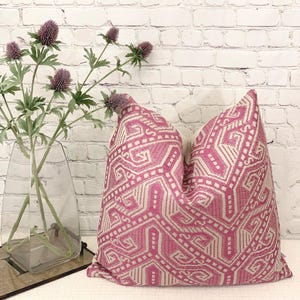Vibrant Purple background and natural intricate geometric design features this Pillow Cover/Toss Accent Throw Pillow Cover High End Designer