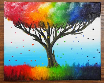 Huge Tree Acrylic Painting (1244)