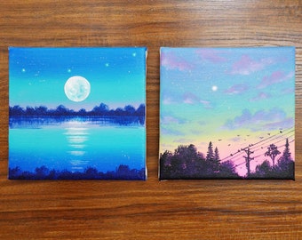 Beautiful Sunset, Sky Acrylic Painting Set