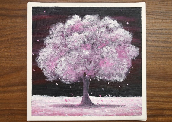 Acrylic painting 2024 on black canvas