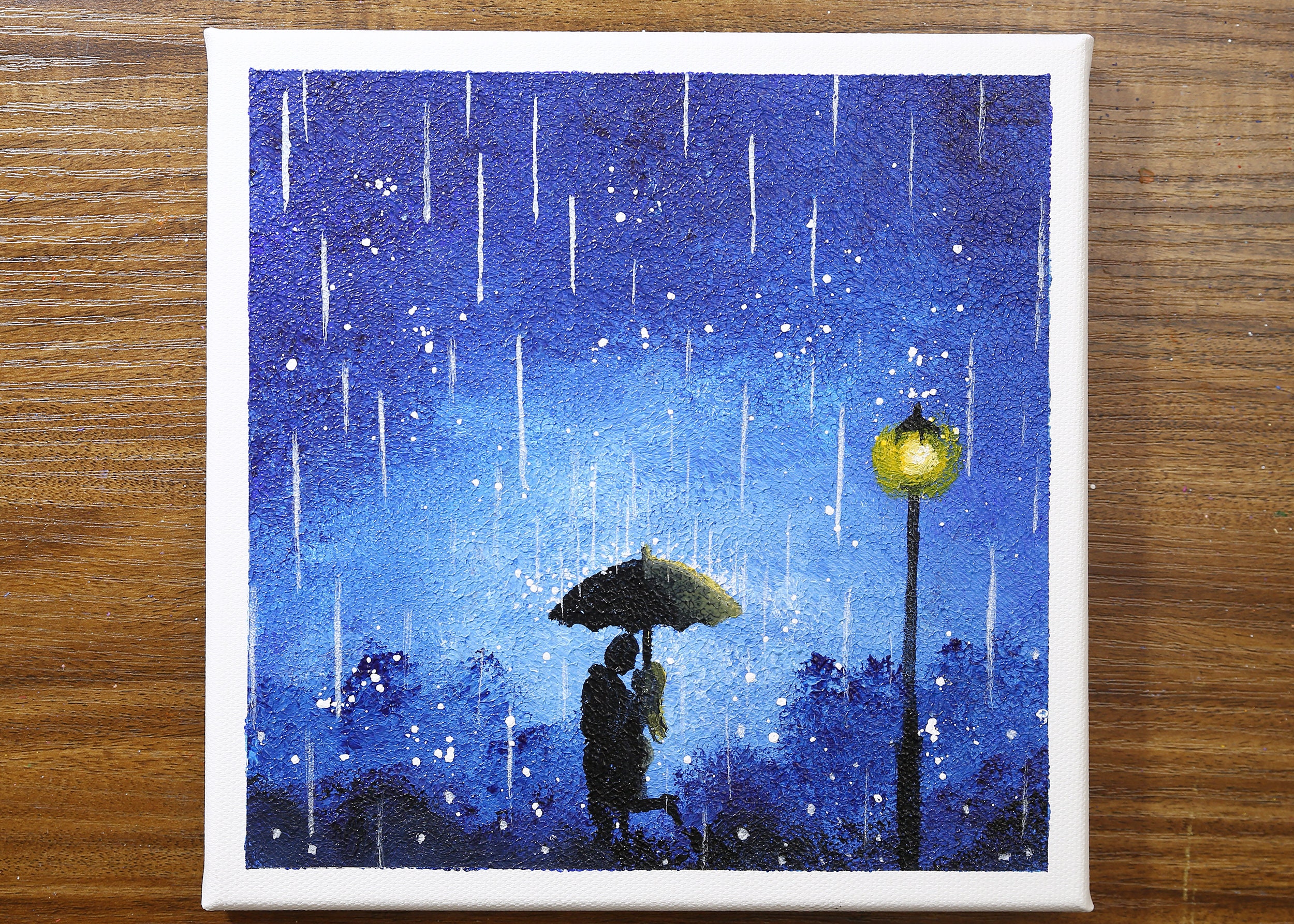 Rainy Day Painting / Acrylic Painting for Beginners 