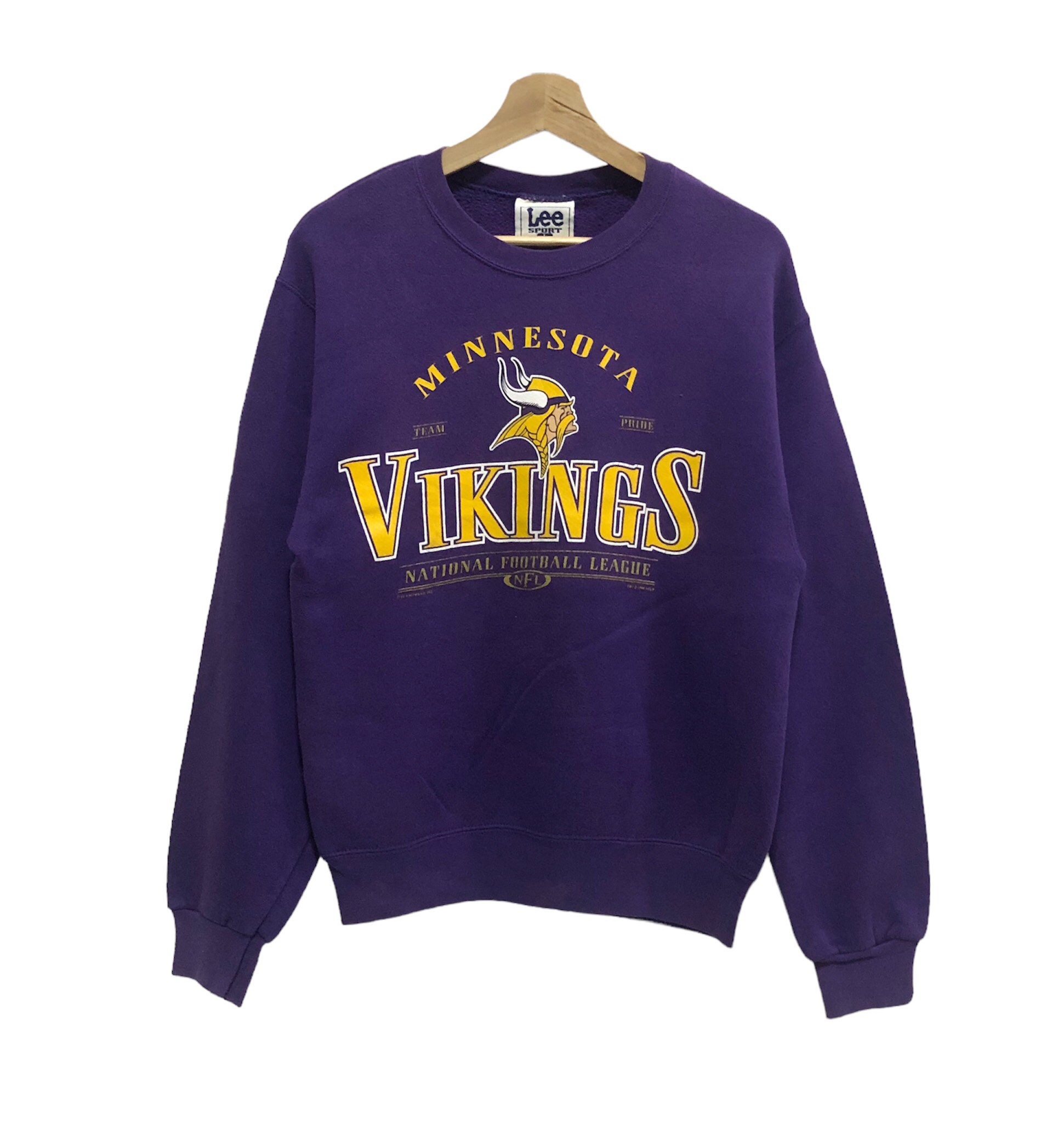 Vintage 90s NFL Minnesota Vikings Sweatshirt Jumper Fitt S picture