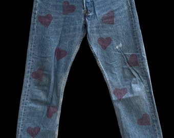 Vintage 1990s Levis 501 Button 552 Grunge Style Jeans Kurt Cobain Fashion Grunge Fashion Waist 28 Made in Usa