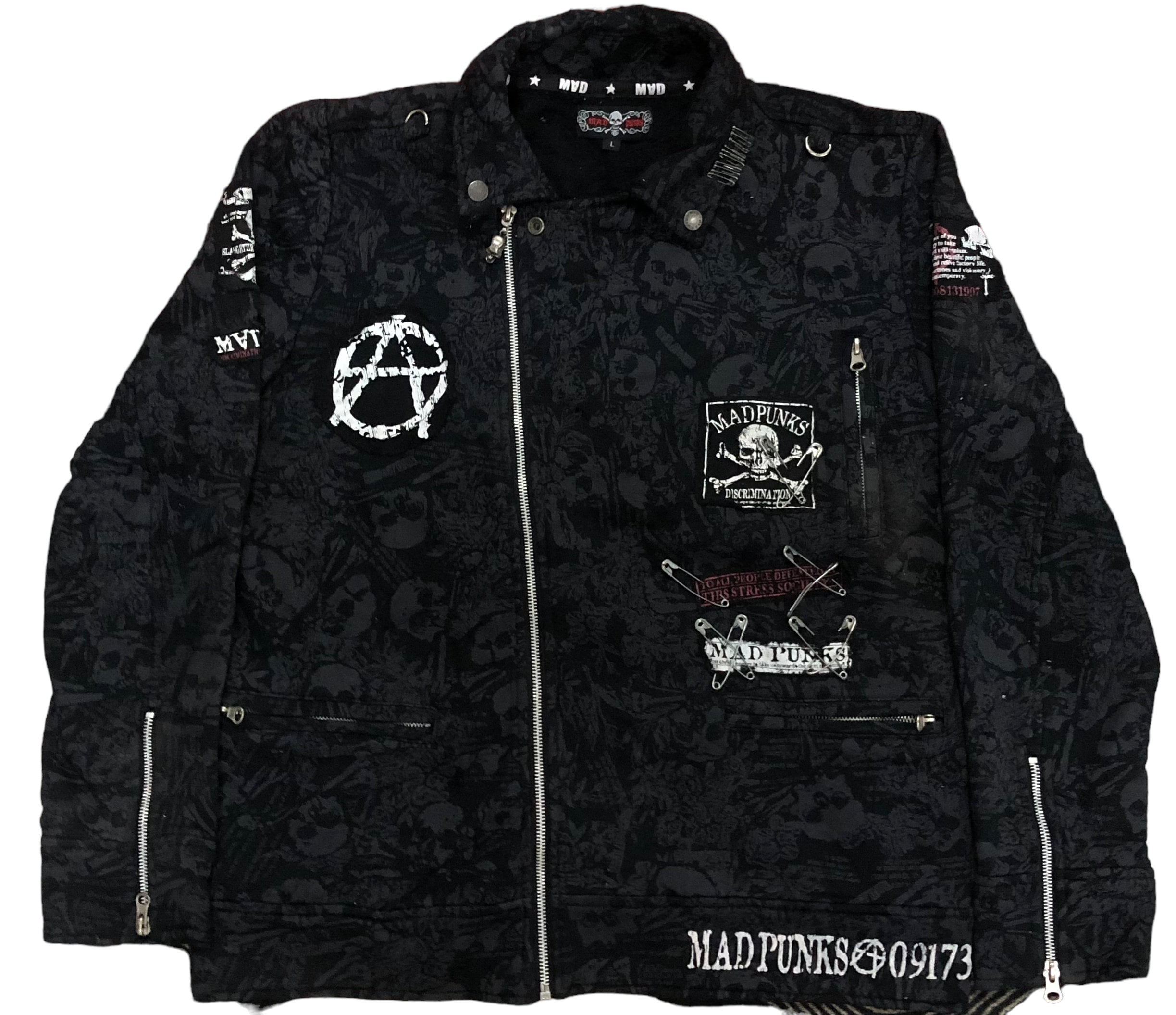 MAD PUNKS ジャケット MAD PUNK༒ ❌SOLD OUT❌ (110$) 𝗦𝗜𝗭𝗘: Bust อ.) 38 Length(ย