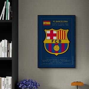 FC Barcelona Poster. -      Vektor-Datei, svg, png, pdf. Druckbare Kunst.