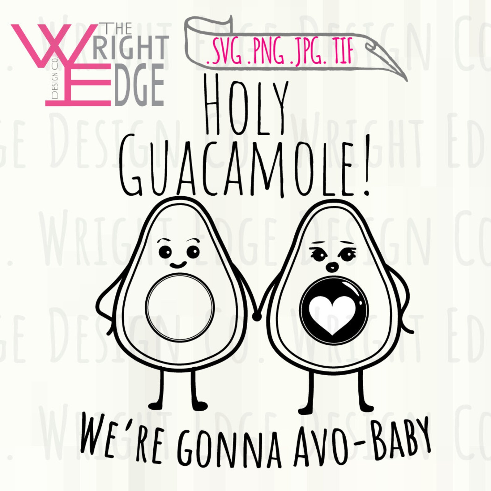 Holy guacamole pregnancy announcement funny cute maternity Etsy