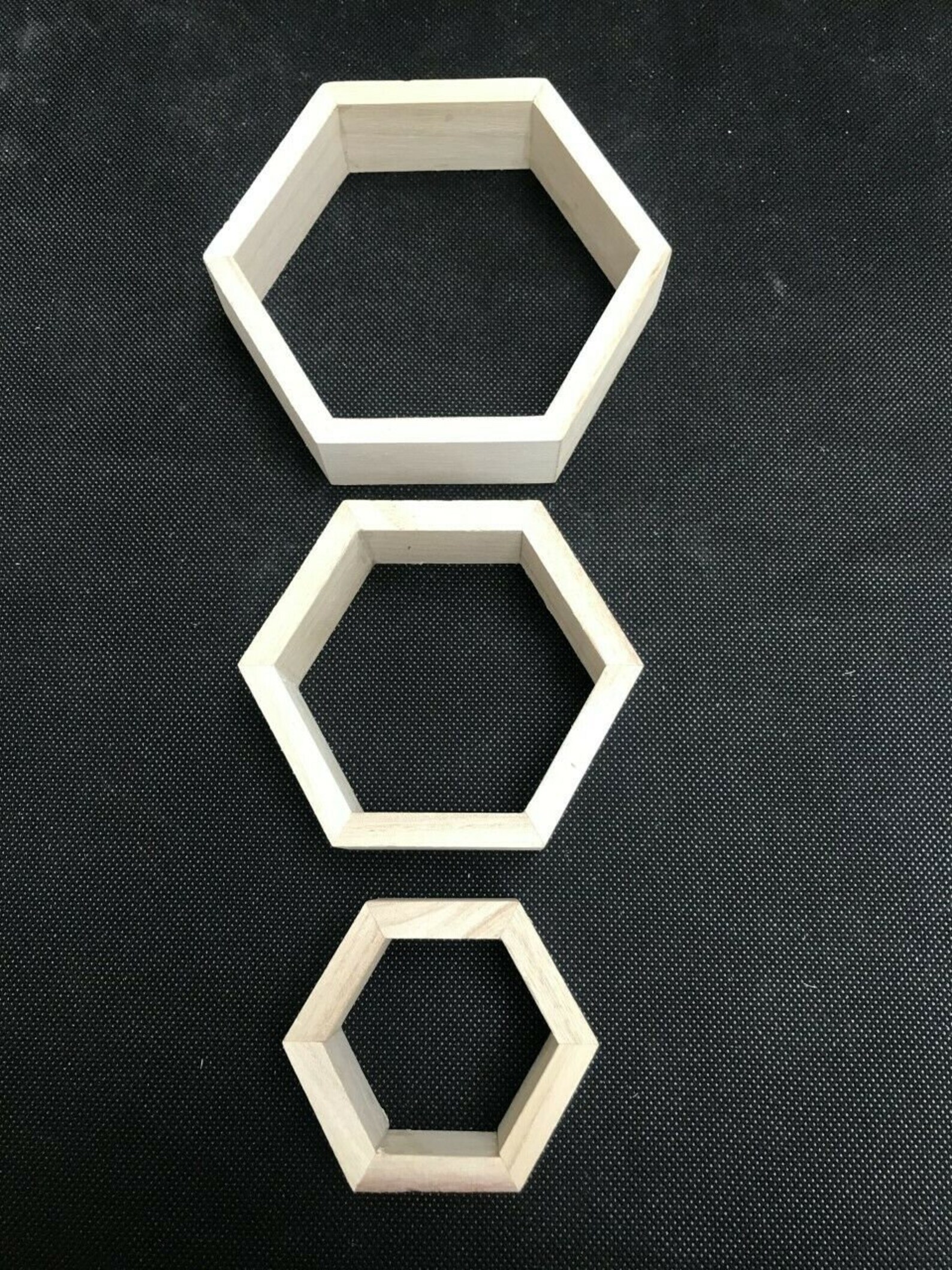 Hexagon Wooden Style Shapes Create Your Own Creation/design Etsy