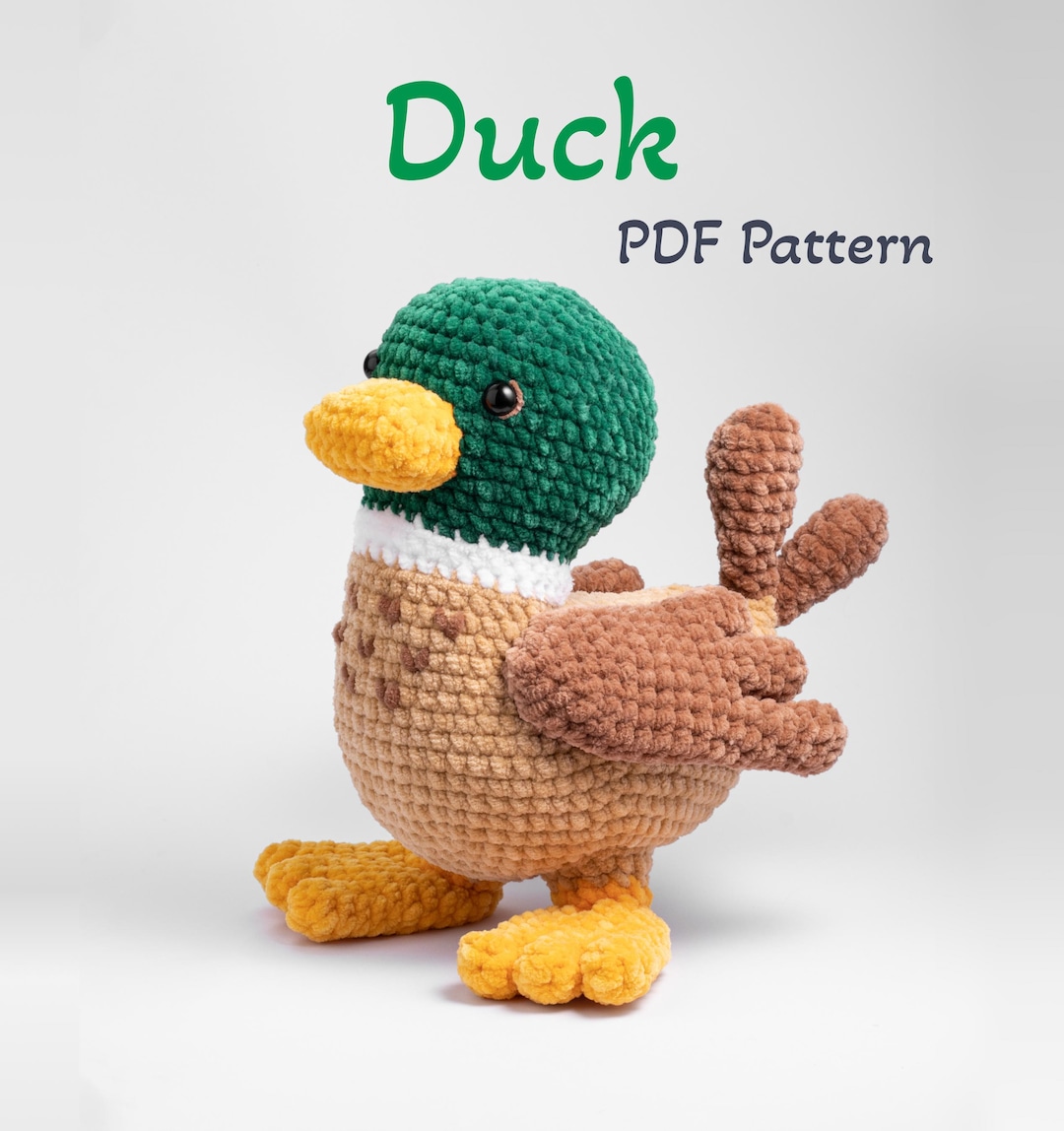 Eastern Drake Patterns PDF Crochet Pattern Duck (english) / Drake And-made Instruction ...