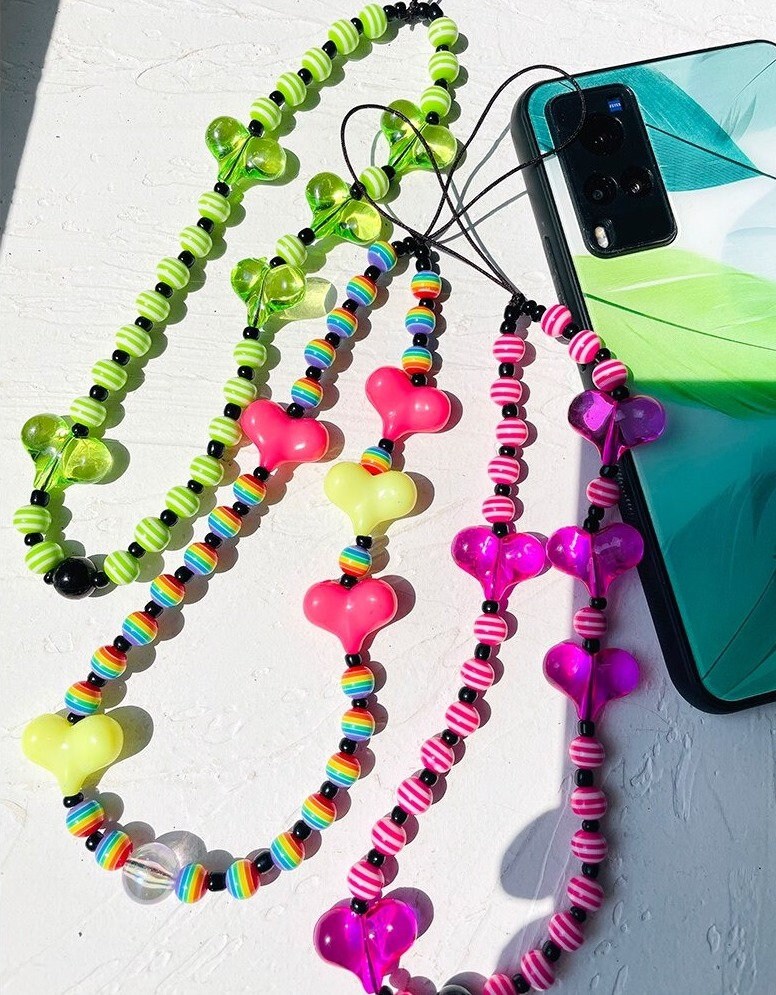 Cute Phone Strap Beaded Phone Strap Cute Phone Charm Cute Etsy