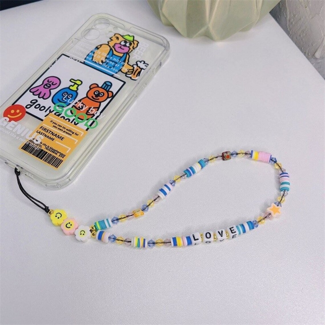 Cute Phone Strap Beaded Phone Strap Cute Phone Charm Cute Etsy