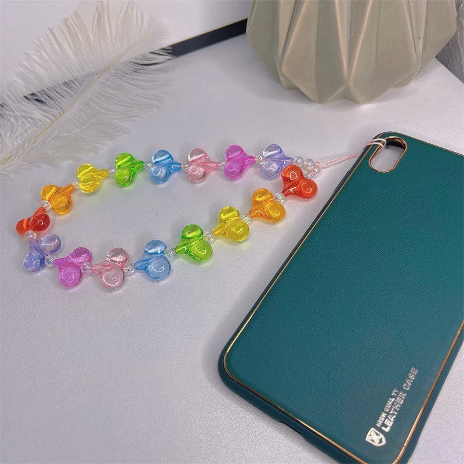 Cute Phone Strap Beaded Phone Strap Cute Phone Charm Cute Etsy