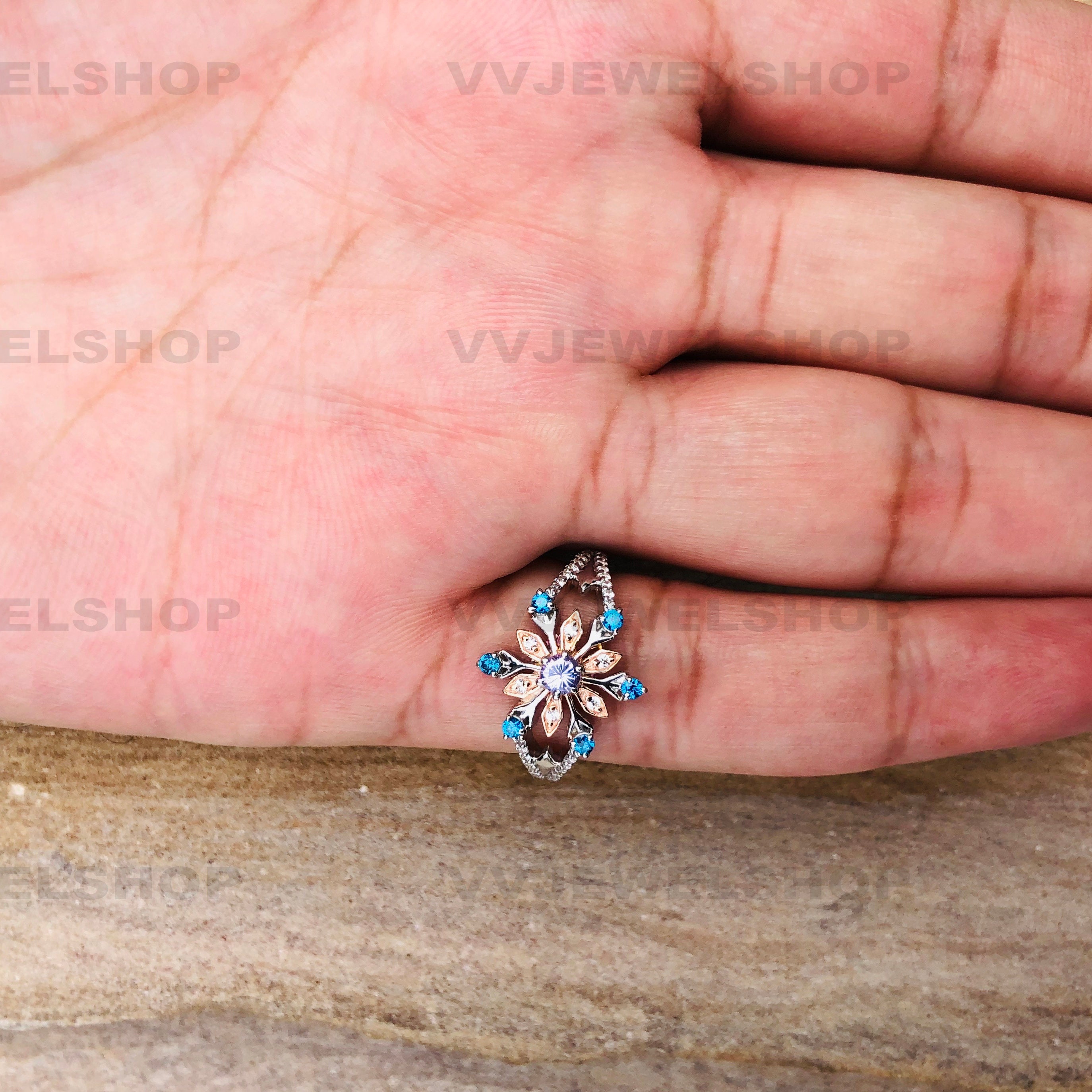 Women's Fine Jewelry 14K Rose Gold Over Sterling Silver Etsy