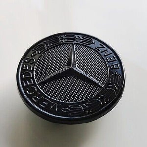 Mercedes-Benz, Mercedes-Benz Stern (Motorhaube), Chrom mit schwarzem Emblem