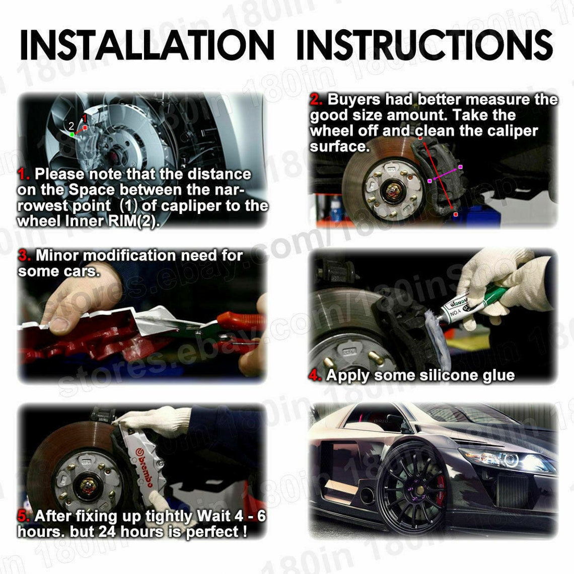 Sline Audi Brake Caliper Covers UNIVERSAL A1 A4 A5 A6 A8 S Etsy