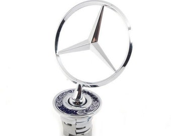 Insigne étoile, logo 44 mm, capot de capot pour capot Mercedes