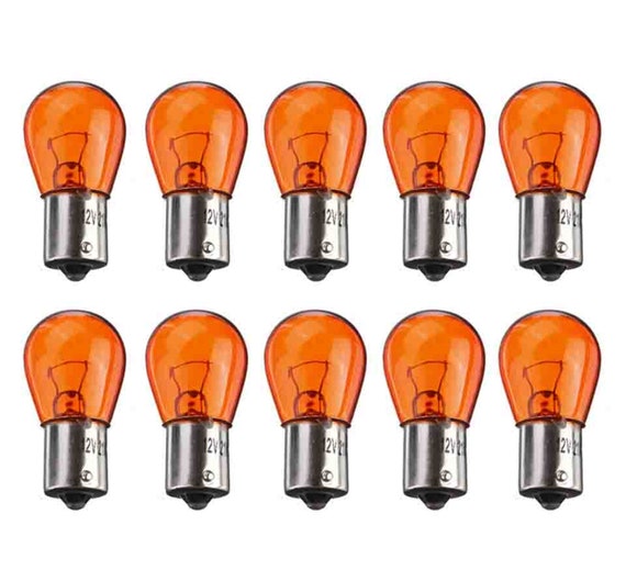 10 P21W 12V 21W Ba15s Orange Turn Signal Bulb Flasher Halogen Bulbs Bulbs  Bulb 
