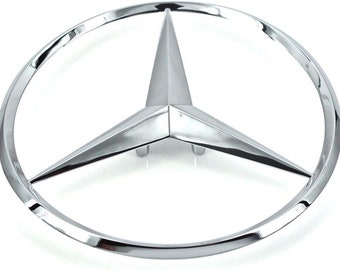 Ajuste para la insignia del emblema de la estrella de la tapa del maletero de Mercedes 80mm de diámetro apto para Clase C, CLA, GLA