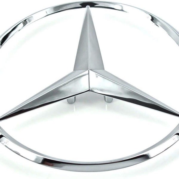 fit for Mercedes Trunk Lid Star Emblem Badge 80mm Diameter fit For C Class, CLA, GLA