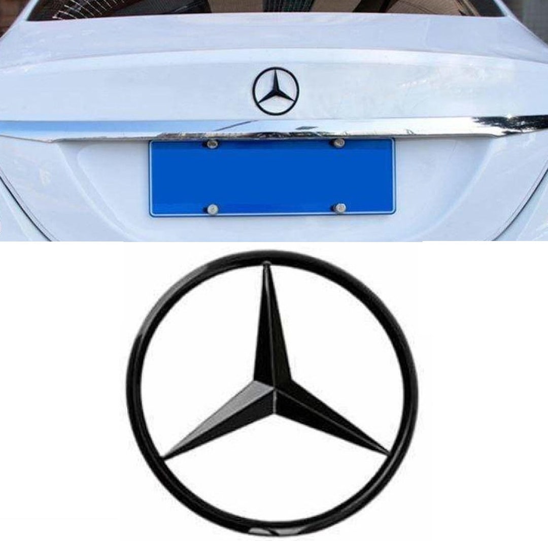 Mercedes Benz Trunk Lid Star Emblem Badge Original 8CM Diameter For C  Class, CLA, GLA : : Car & Motorbike