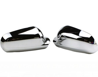 Stainless Steel Mirror Caps Chrome fit for VW Golf 4 Passat B5 Bora Audi A3