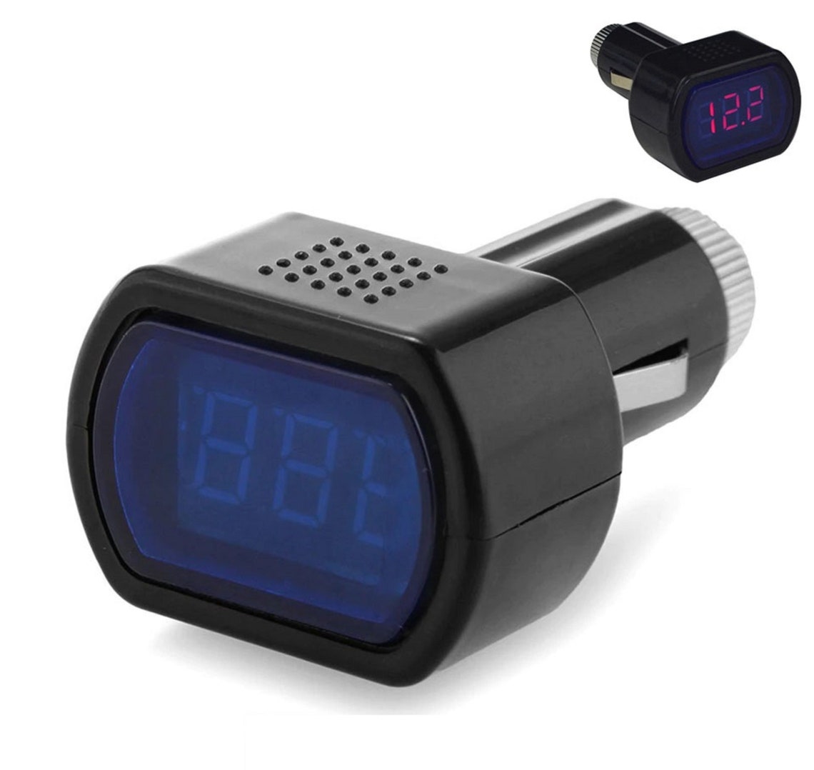 Car battery electric cigarette lighter voltmeter voltage meter Etsy