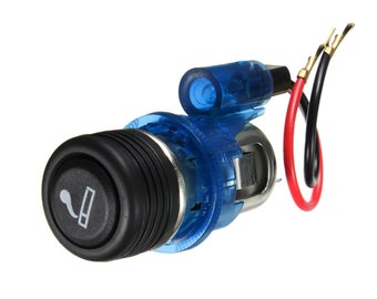 Blue Universal Cigarette Lighter Socket Car Van Auto 12 Volt 12V Accessory