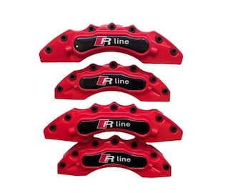 R line Rline VW Brake Caliper Cover Front Rear Power ABS Emblem Rim Wheel Set Car Series different colors