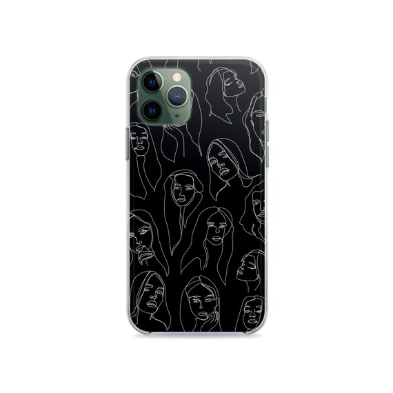 Faces Iphone 11 Case Girl Art Apple Iphone 11 Pro Max Case Etsy