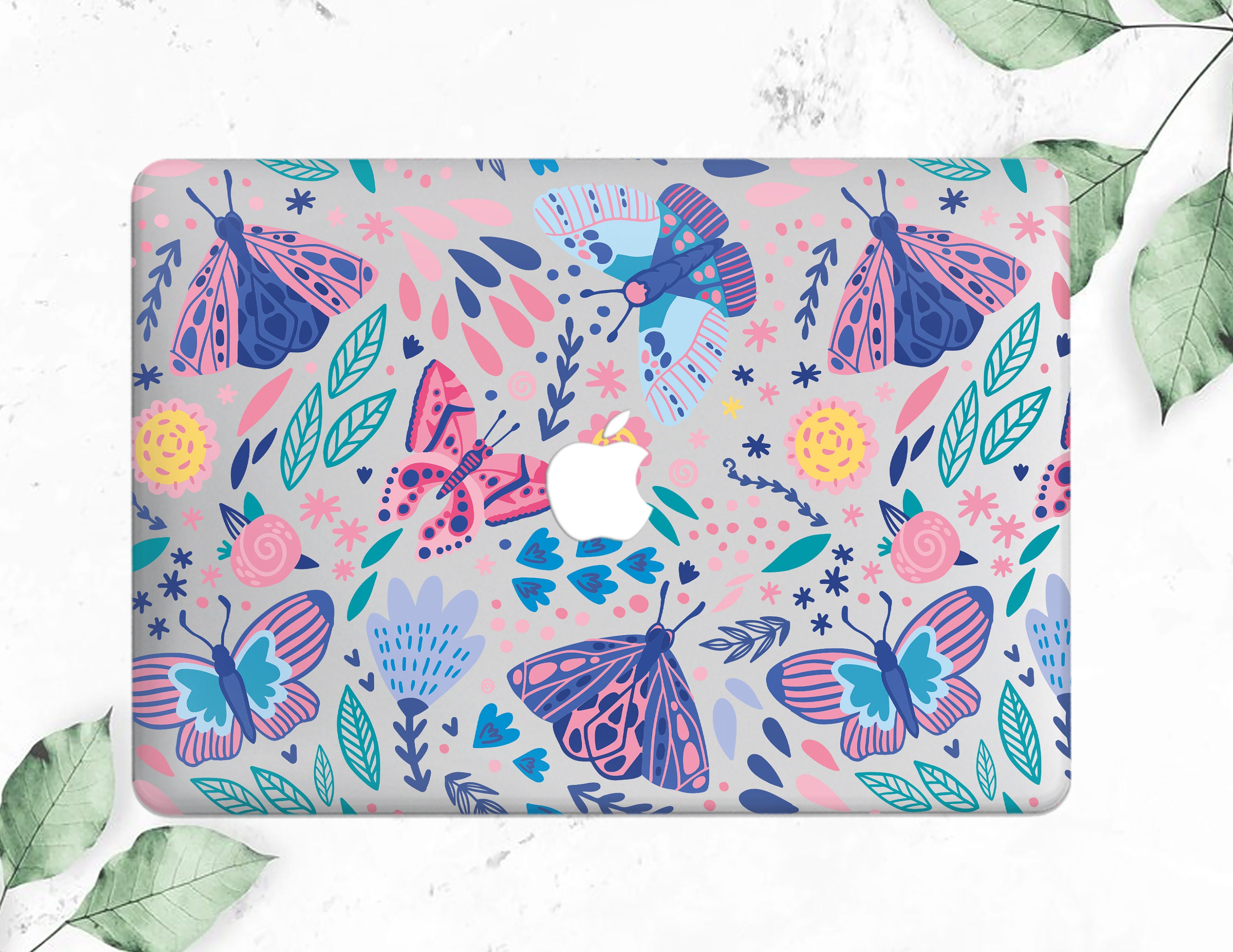 Blue Butterflies 16 Inch Macbook Pro Case A1466 Macbook Air 13 Etsy