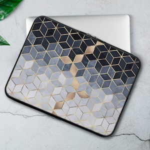 Texture Laptop Sleeve Geometry Laptop Sleeve Lines Art Laptop Sleeve 12 inch 13 inch  15 inch 16 Inch Sleeve RP0655