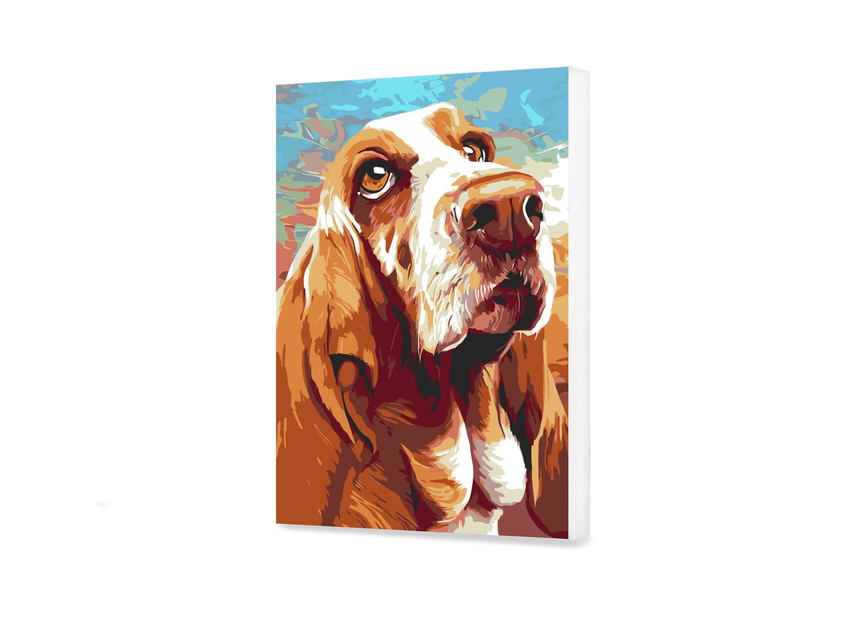 Basset Hound Paint by Numbers Dog Canvas Painting by Numbers Painting ...