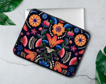 Flowers Laptop Sleeve Abstract Laptop Sleeve Floral Laptop Sleeve 12 inch Laptop Sleeve 13 inch Laptop Sleeve 15 inch Laptop Sleeve RP0640