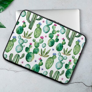 Cactus Laptop Sleeve Plants Laptop Sleeve Nature Art Laptop Sleeve 12 inch 13 inch  15 inch 16 Inch Sleeve RP0651