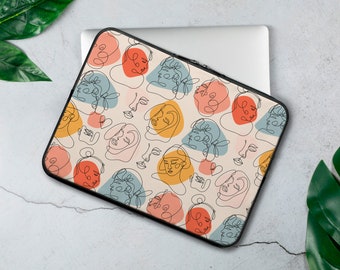 Faces Laptop Sleeve Sketches Laptop Sleeve Abstract Art Laptop Sleeve 12 inch Laptop Sleeve 13 inch Laptop Sleeve 15 inch Sleeve RP0663