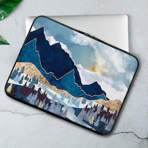 Mountains Laptop Sleeve Art Laptop Sleeve Nature Laptop Sleeve 12 inch 13 inch  15 inch 16 Inch Laptop Sleeve RP0648