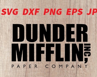 Dunder Mifflin Svg Etsy