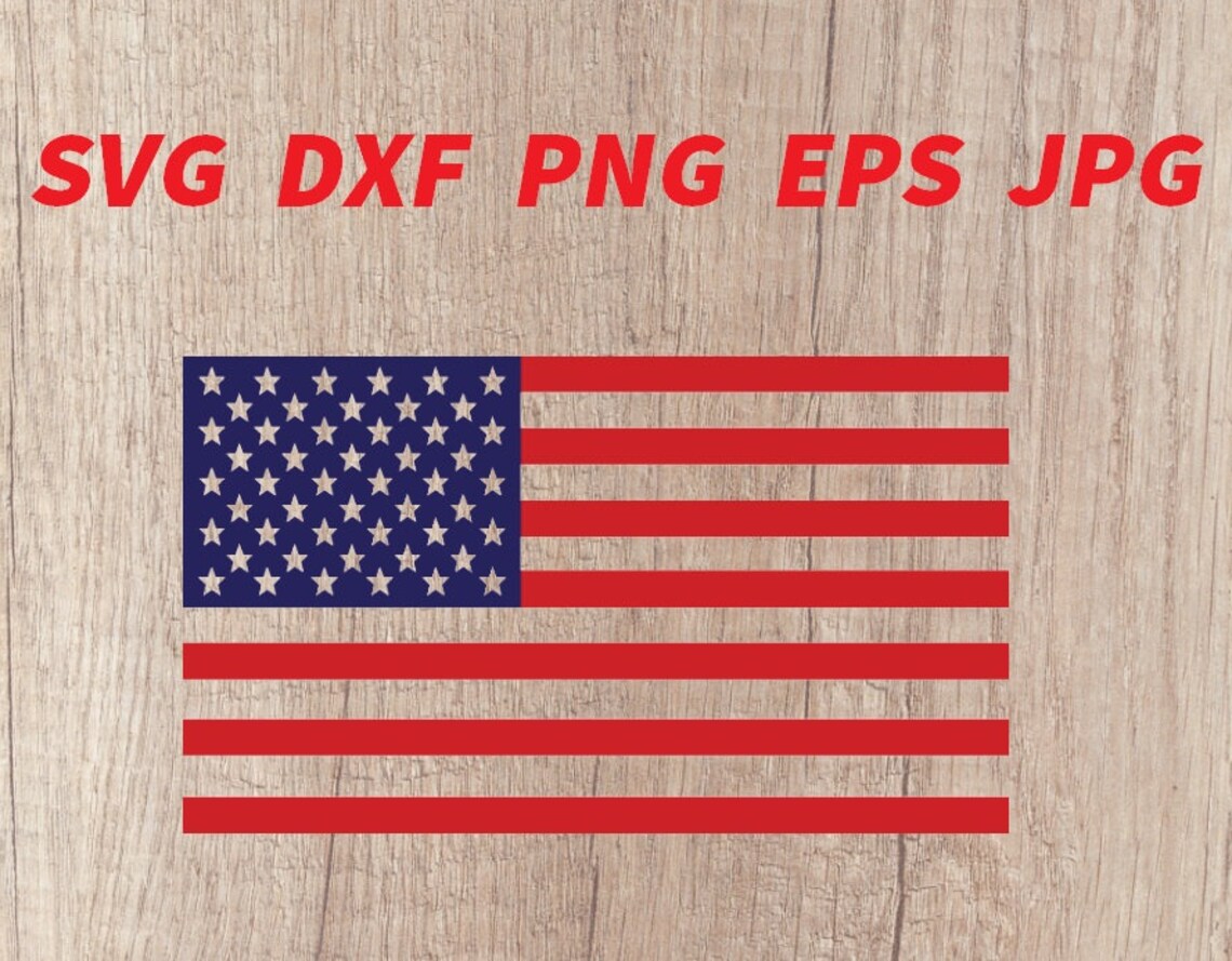 American flag clipart SVG EPS JPG png dwg Digital Download Etsy
