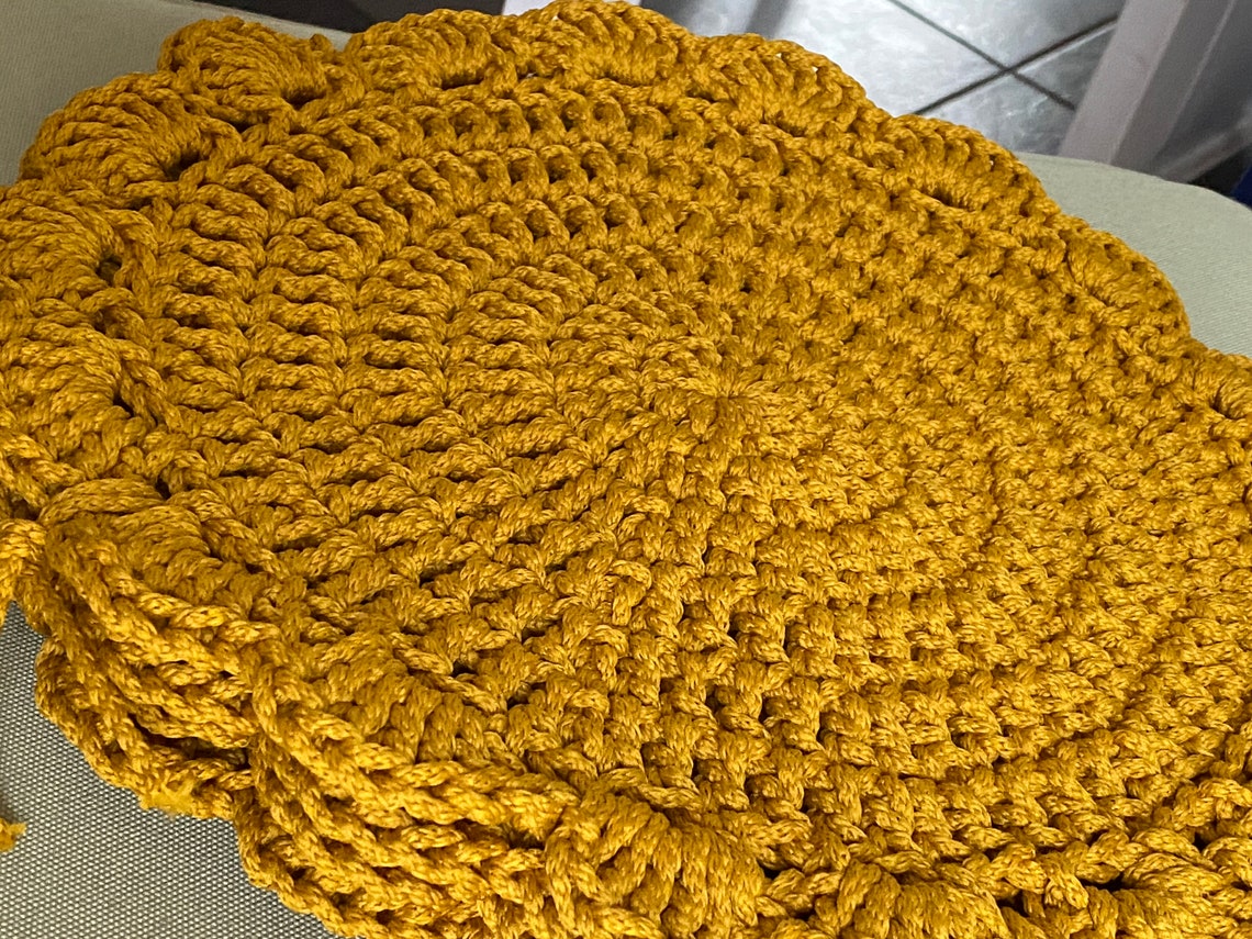 Hand Crocheted Placemats for Dining Table Etsy