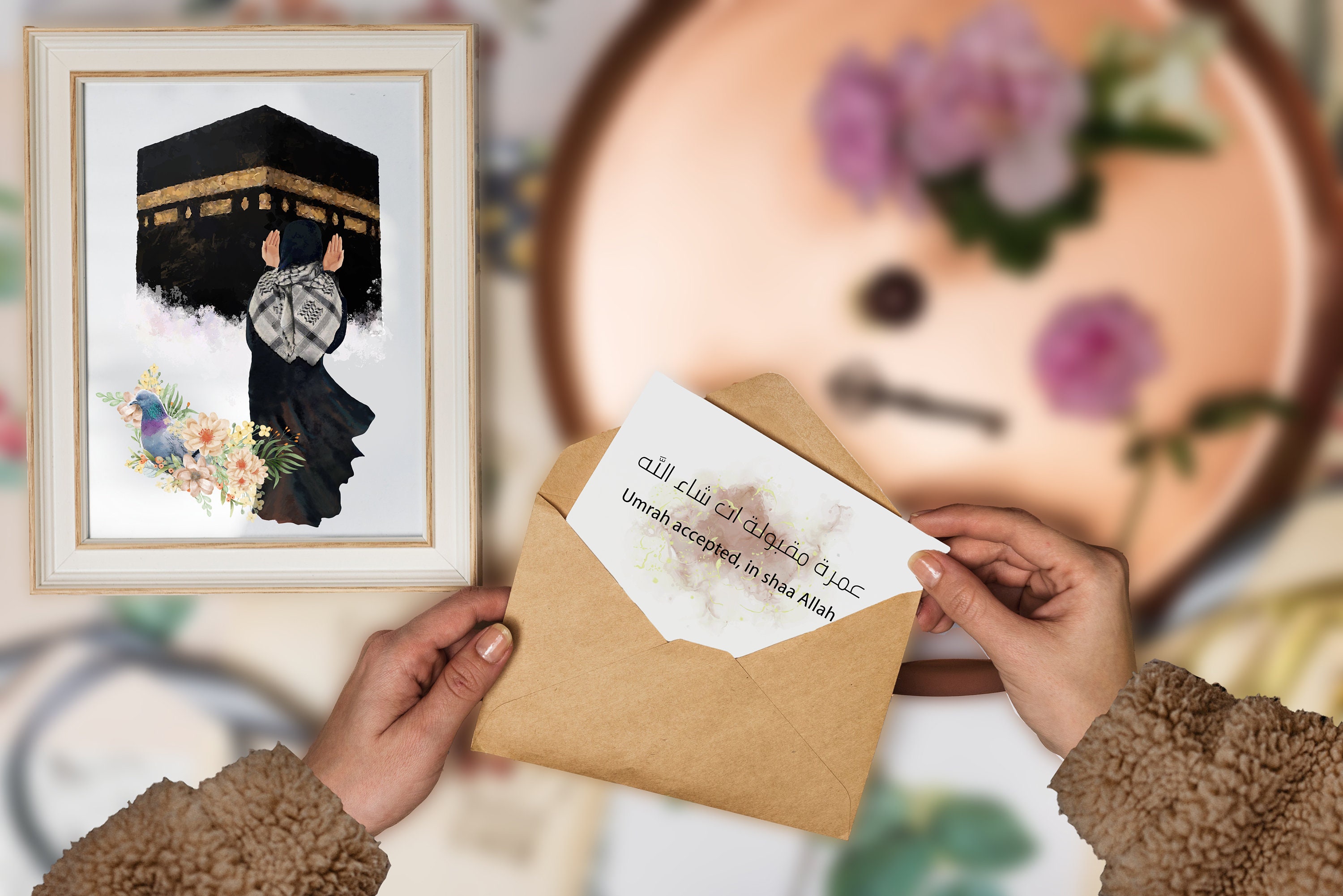 Umrah Mubarak Clipart, Muslim Gifts for Men and Women, Hajj & Umrah in
