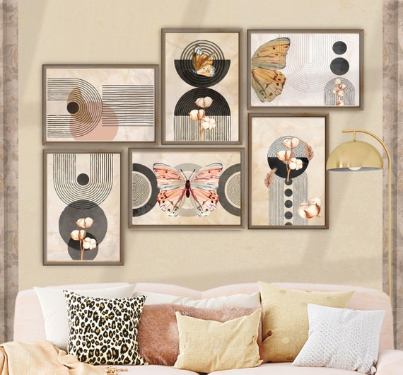 Boho Wall Art Gallery Set 6 Bohemian Decor Wall Art Prints Etsy